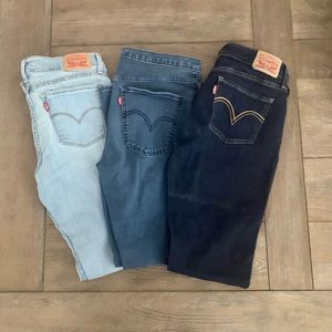 3 Pairs Levi’s Jeans Size 30/M Womens